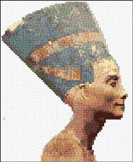 Nefertiti free cross-stitch pattern
