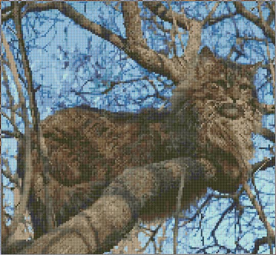 Cat free cross-stitch pattern