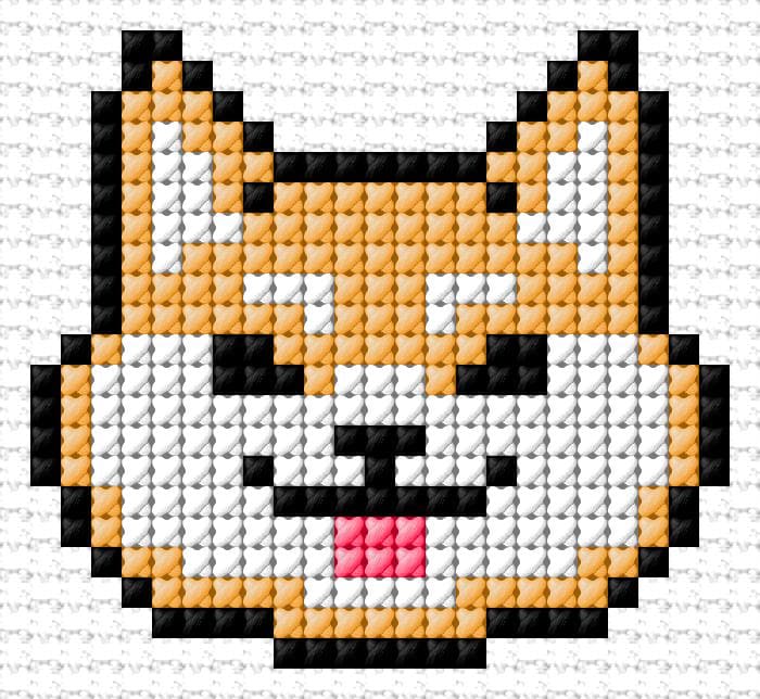 Cat free cross-stitch pattern