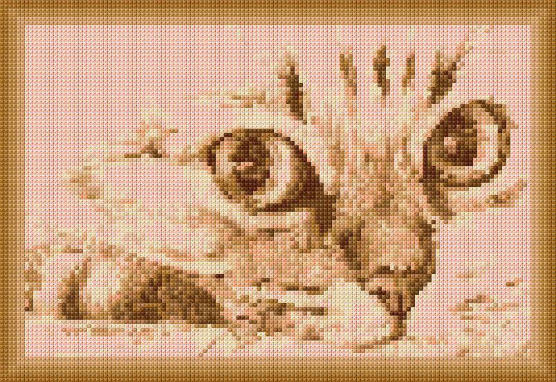 Cat free cross-stitch pattern