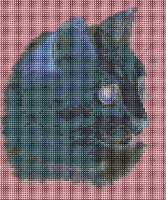 Black Cat free cross-stitch pattern