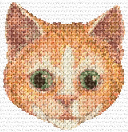 Cute Cat free cross-stitch pattern
