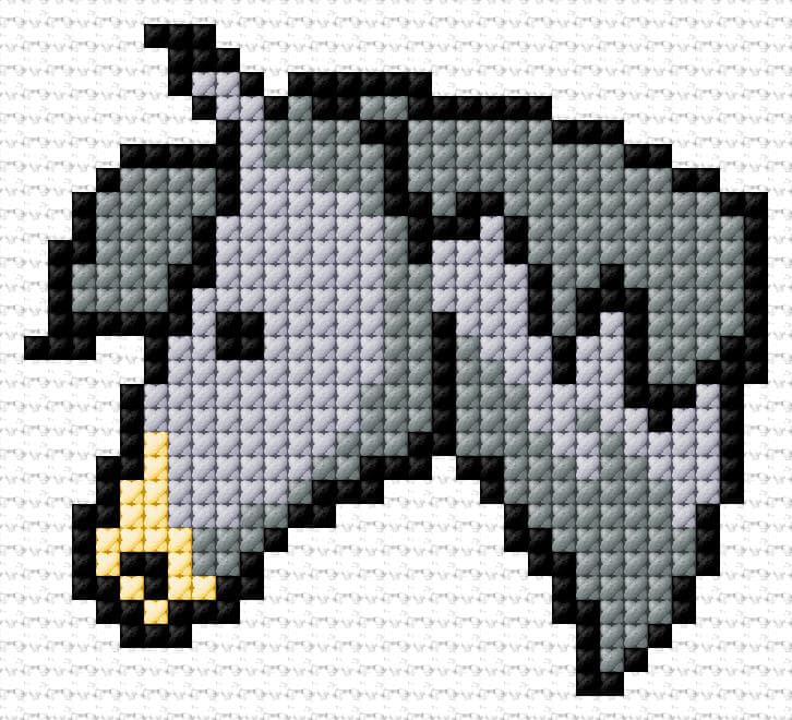 Horse free cross-stitch pattern