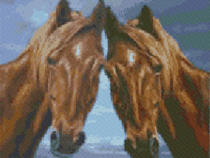 Pair free cross-stitch pattern