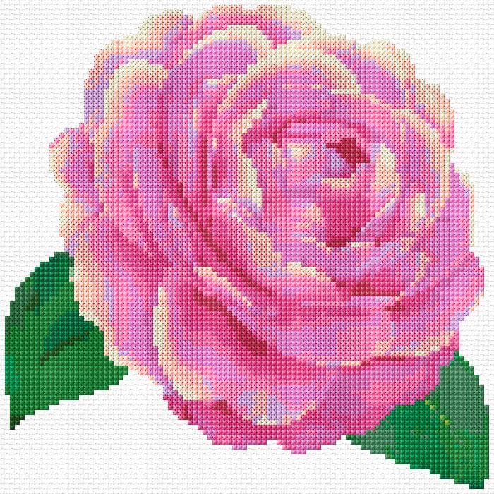 Camellia free cross-stitch pattern