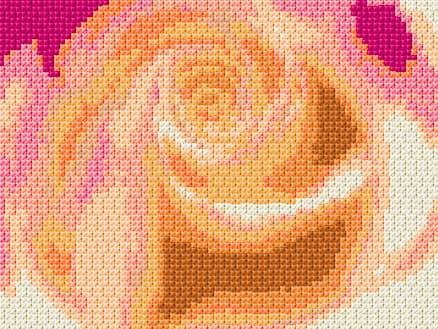 Rosebud free cross-stitch pattern