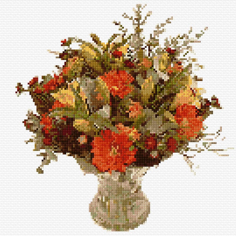 Flowers for You free cross-stitch pattern