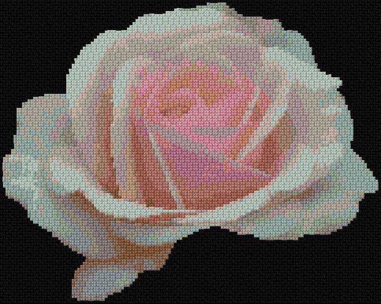 Rose 2 free cross-stitch pattern