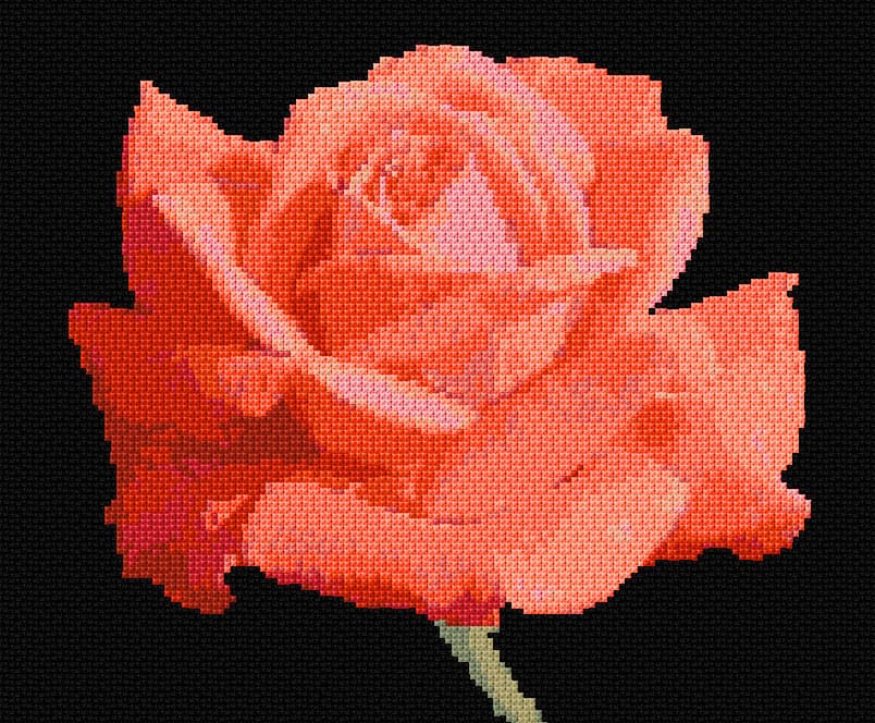 Rose 7 free cross-stitch pattern