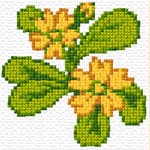 Small Yellow Flower free cross-stitch pattern