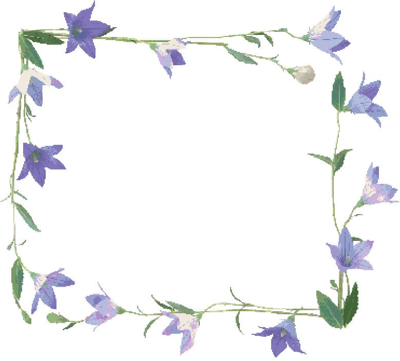 Floral Border 1 free cross-stitch pattern