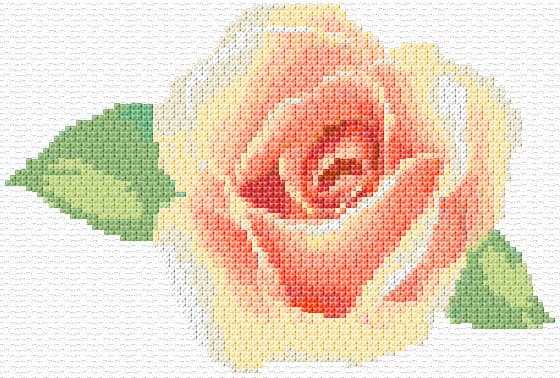 My Rose free cross-stitch pattern