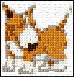 Dog free cross-stitch pattern
