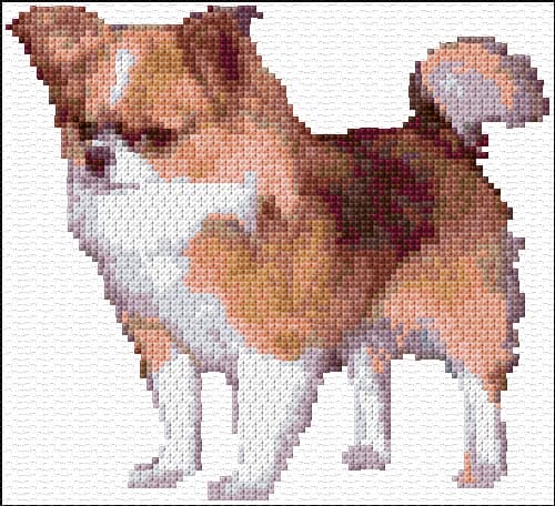 Sable Chihuahua free cross-stitch pattern