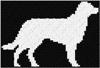 Dog free cross-stitch pattern