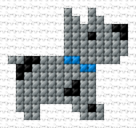 Dog free cross-stitch pattern