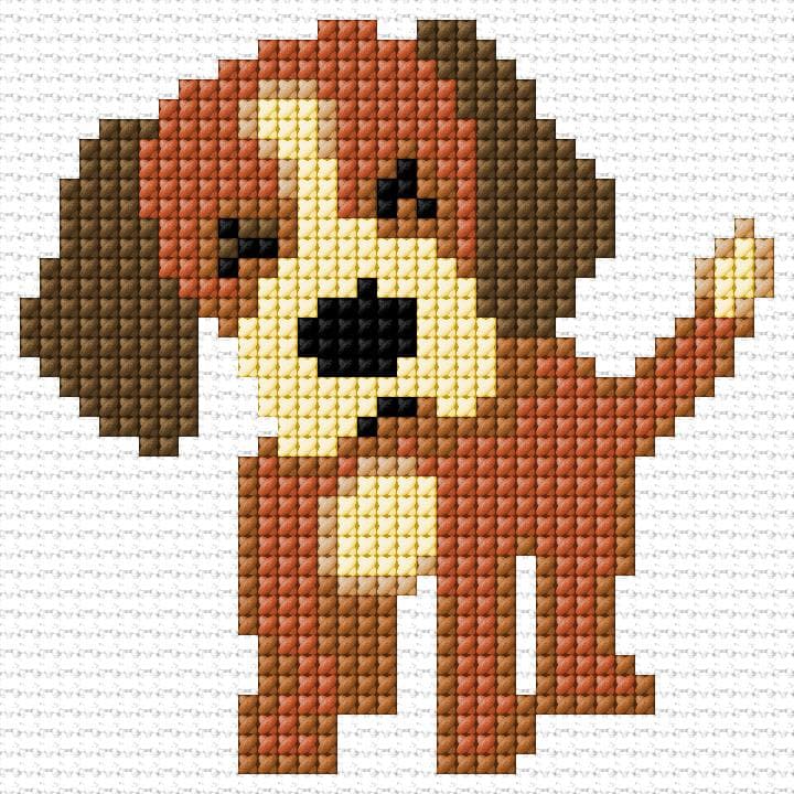 Dog free cross-stitch pattern