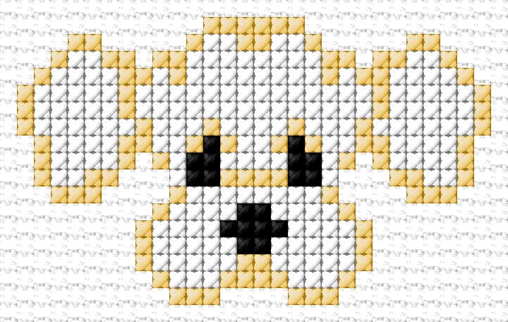 Puppy free cross-stitch pattern
