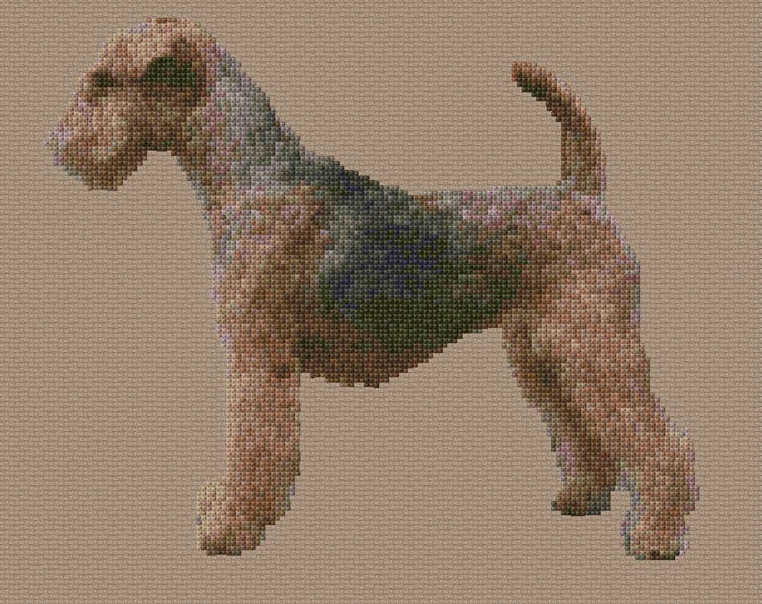 Terrier free cross-stitch pattern