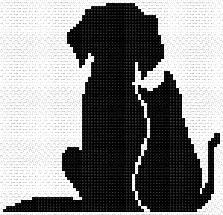 Friends free cross-stitch pattern