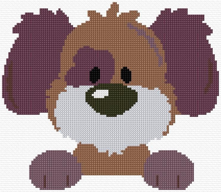 Dog free cross-stitch pattern