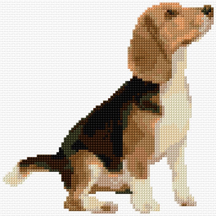 Dog free cross-stitch pattern