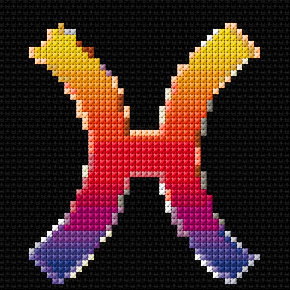Pisces free cross-stitch pattern