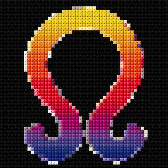 Leo free cross-stitch pattern