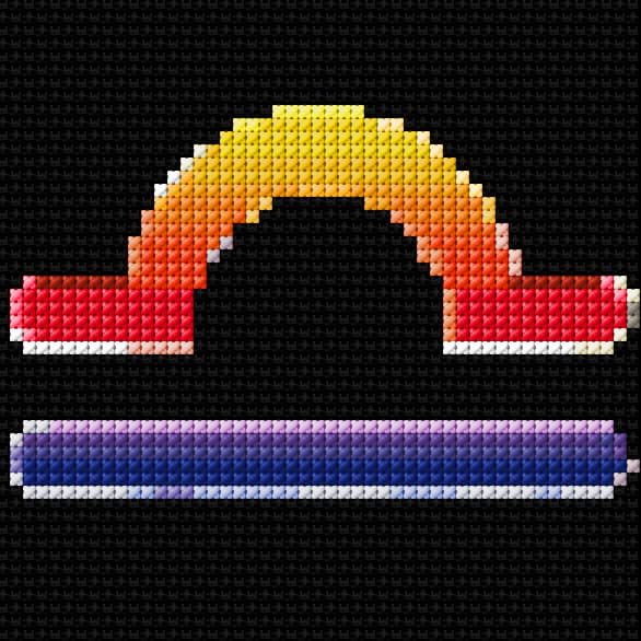 Libra free cross-stitch pattern