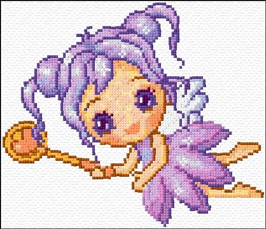 Fairy free cross-stitch pattern