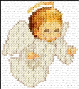 Cute Angel free cross-stitch pattern