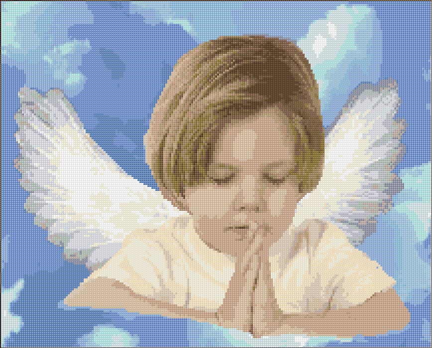 Angel free cross-stitch pattern