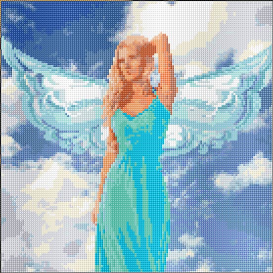 Angel of Grace free cross-stitch pattern