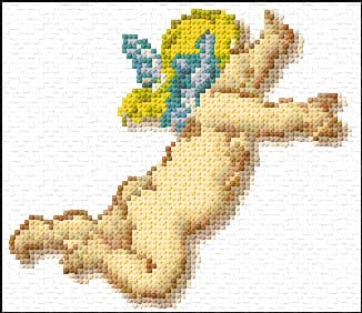 Cherub free cross-stitch pattern
