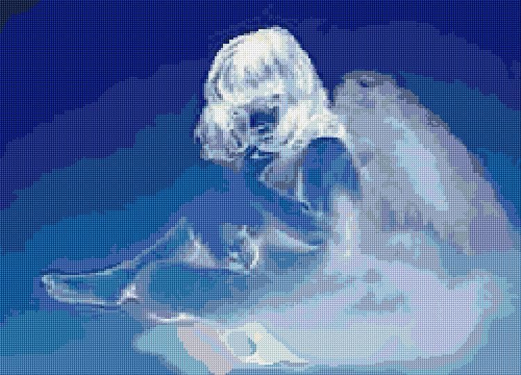 Angel free cross-stitch pattern