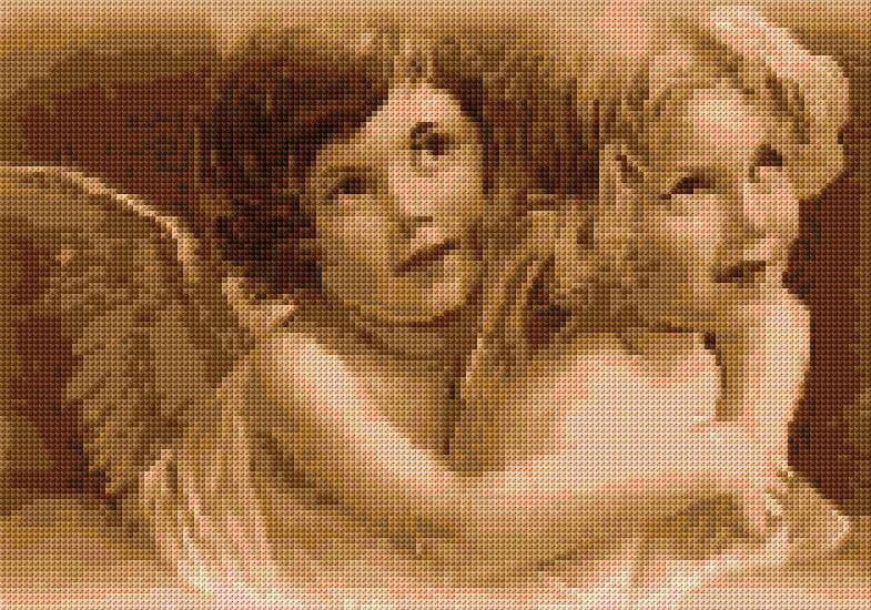 Angels free cross-stitch pattern