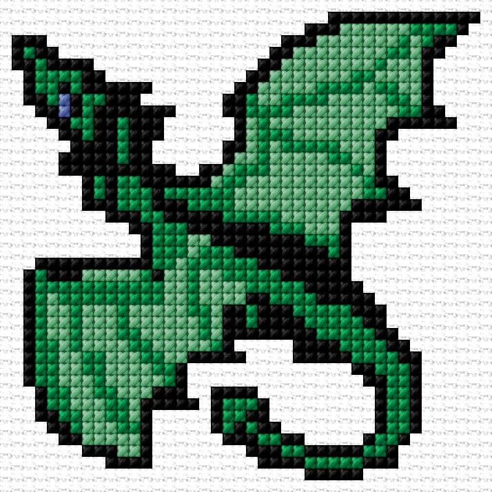 Dragon free cross-stitch pattern