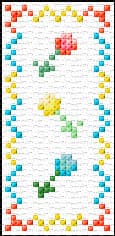 Flowers free cross-stitch pattern