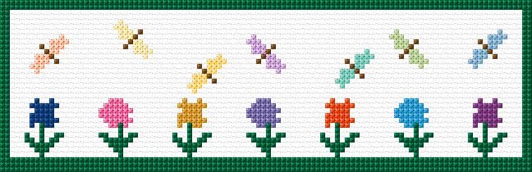 Summer free cross-stitch pattern