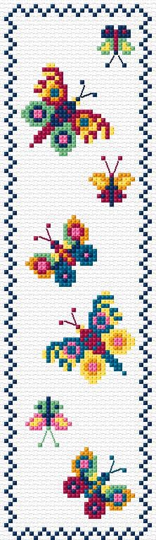 Bookmark free cross-stitch pattern