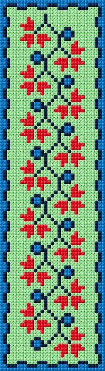 Bookmark free cross-stitch pattern