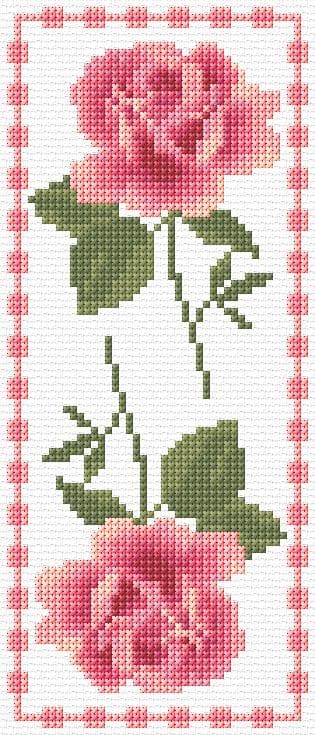 Bookmark free cross-stitch pattern