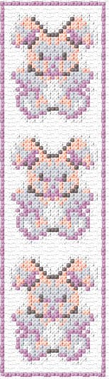 Rabbits free cross-stitch pattern