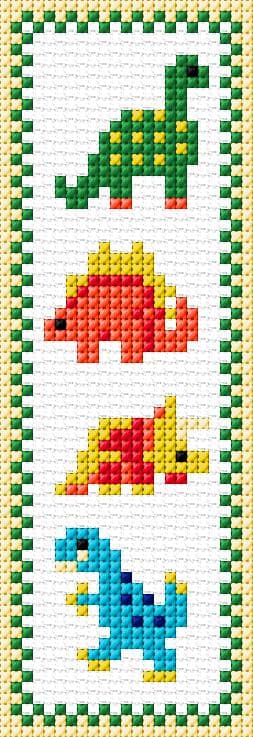 Bookmark free cross-stitch pattern