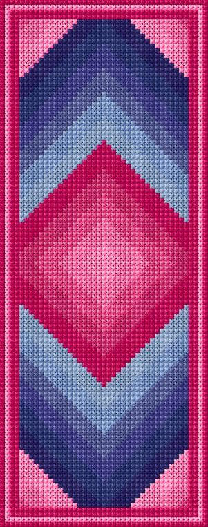 Bookmark free cross-stitch pattern
