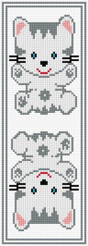 Bookmark free cross-stitch pattern