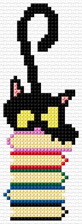 Bookmark free cross-stitch pattern