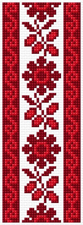 Bookmark free cross-stitch pattern