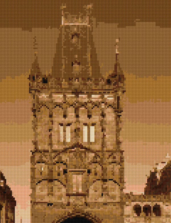 Powder Tower free cross-stitch pattern