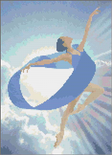 Sky Dance free cross-stitch pattern
